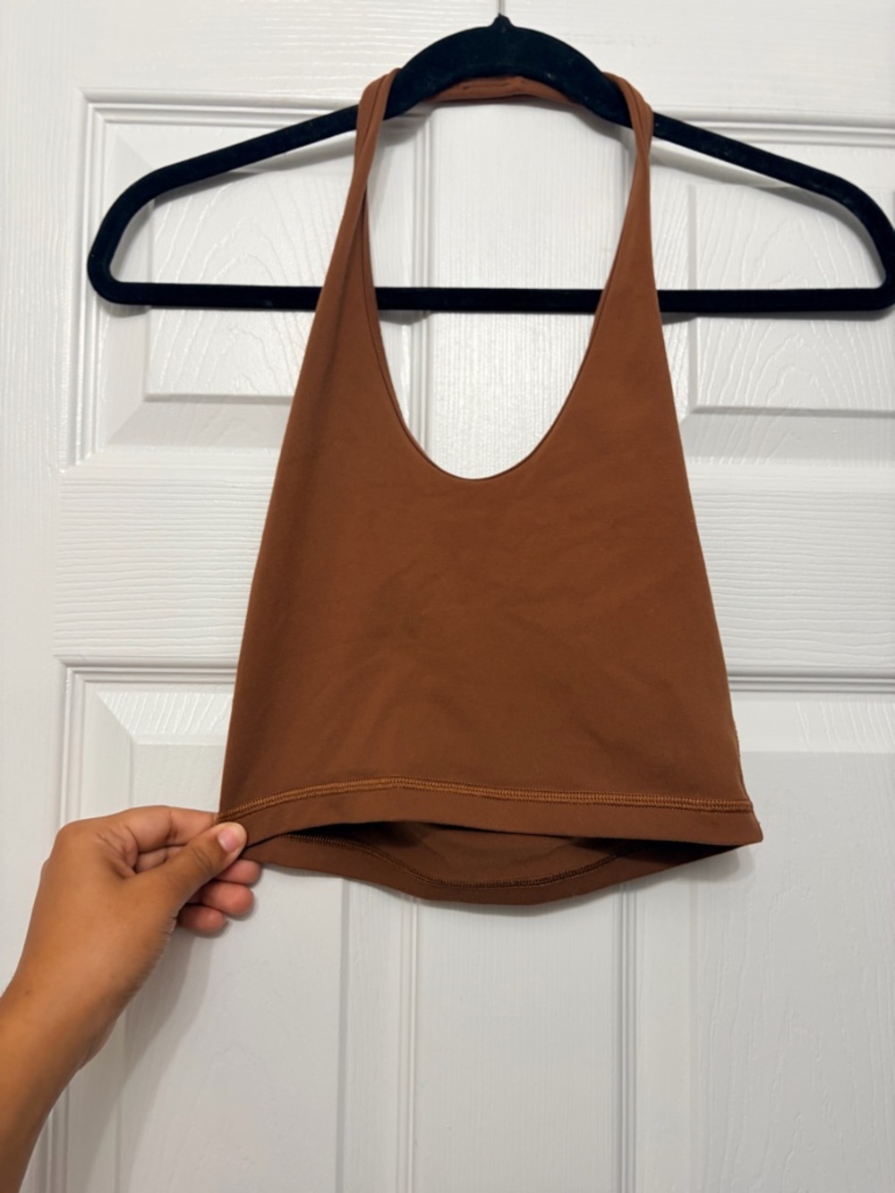 Wilfred Free brown halter top size xs